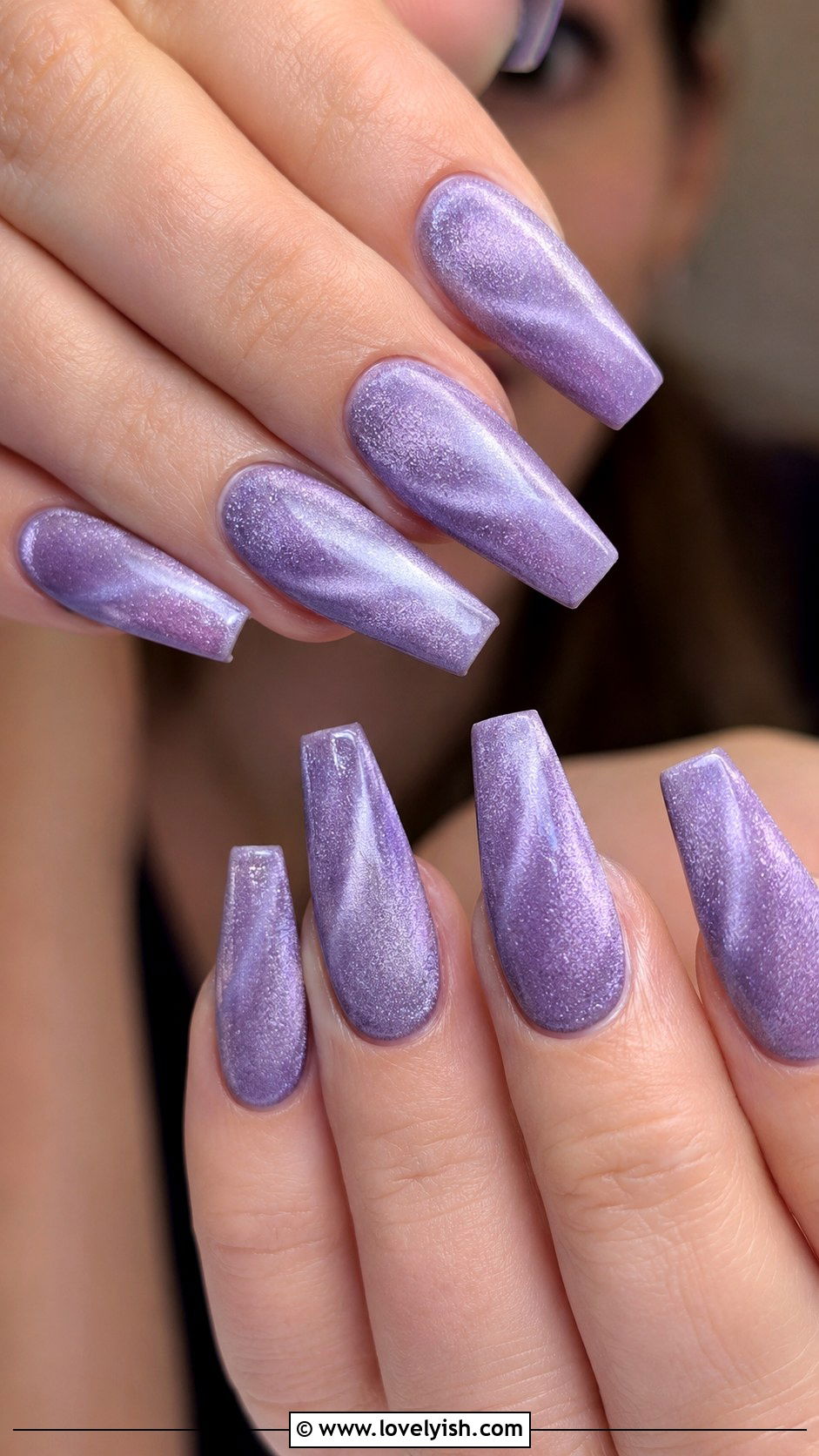 Lavender Velvet Nails - 25 lavender nail designs - 25 lavender nail designs