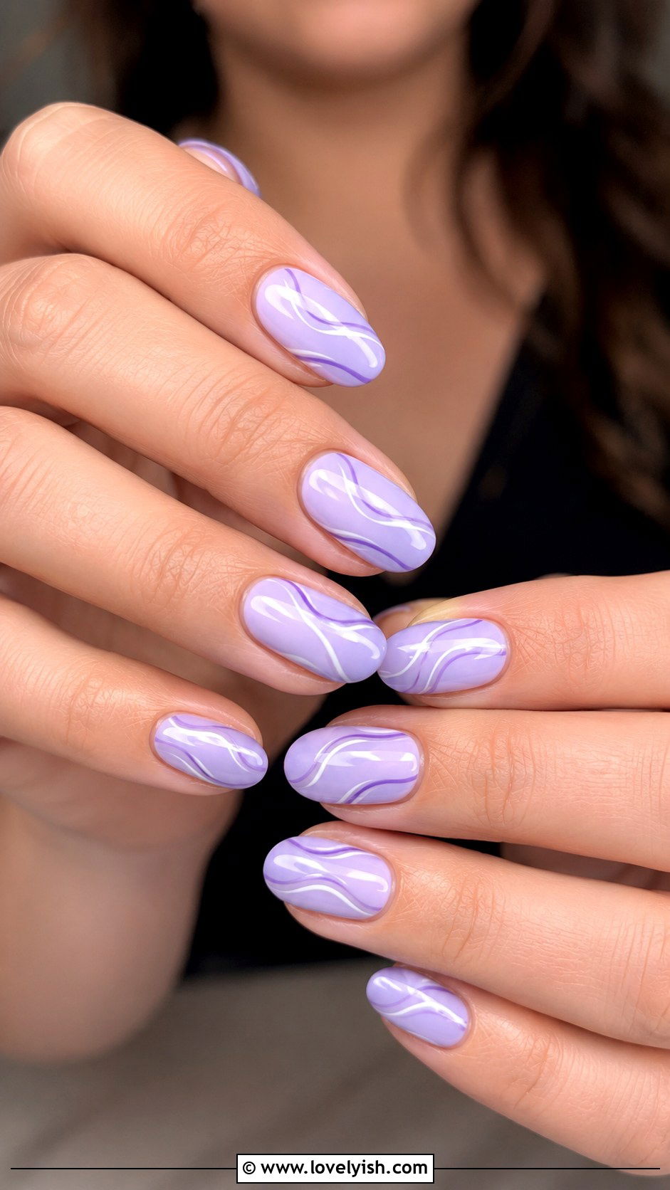 Lavender Wave Nails - 42 purple nail designs - 42 purple nail designs