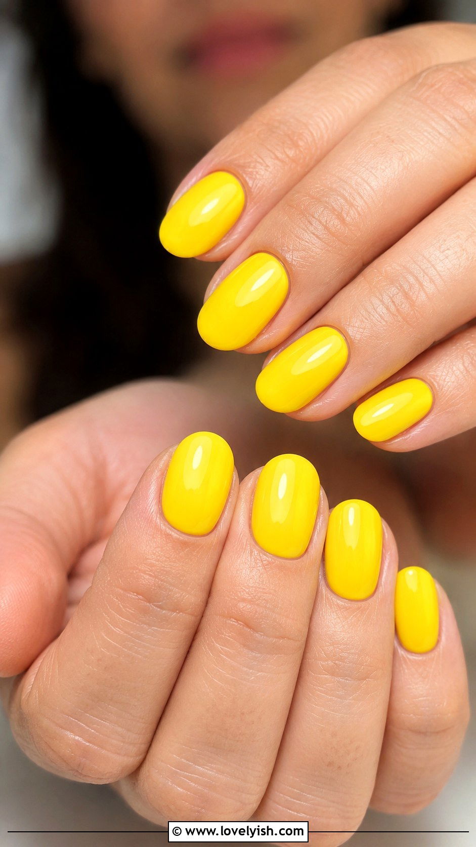 Lemon Yellow Nails - 50 yellow nails - 50 yellow nails