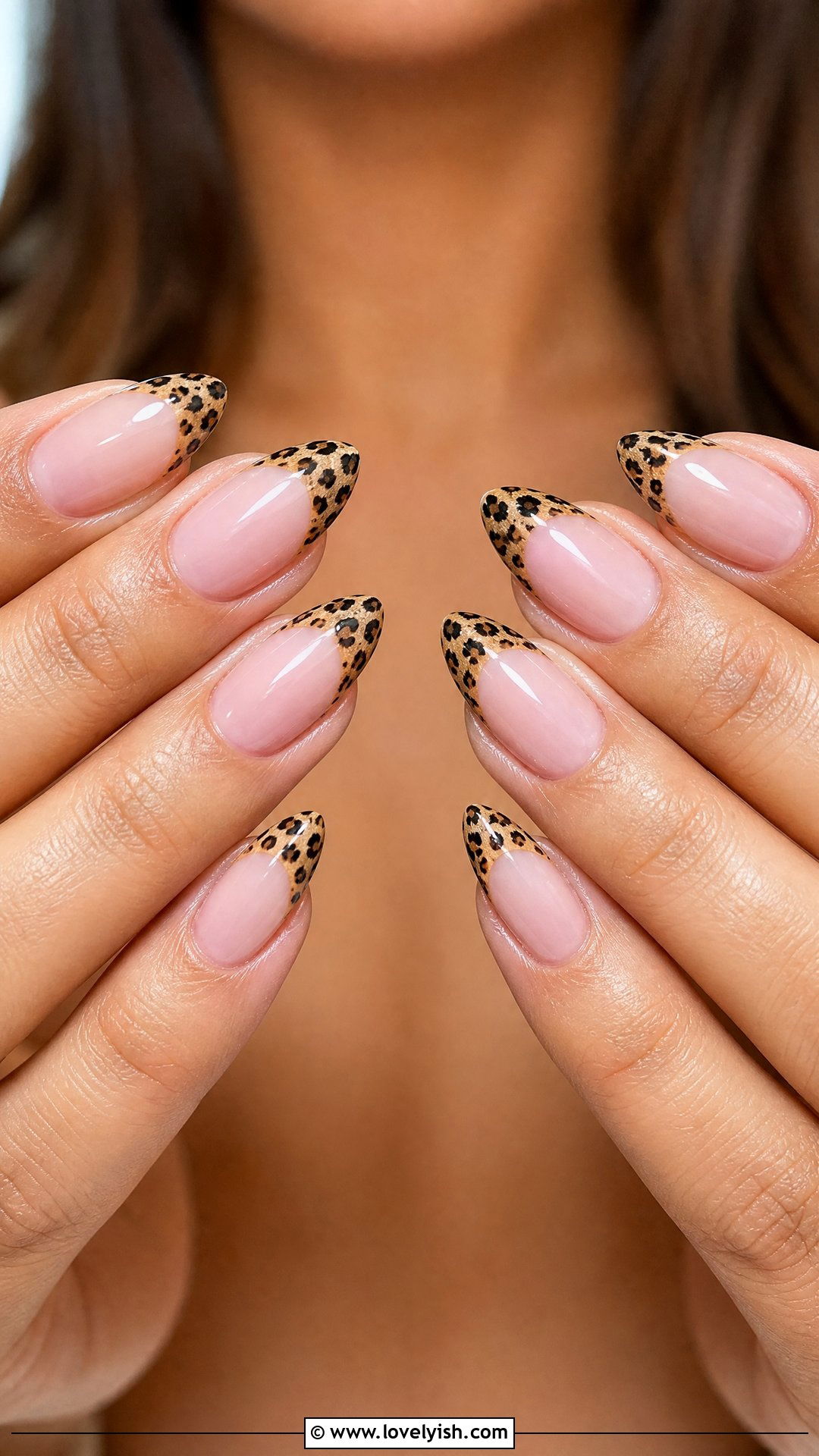 Leopard French Tip - 50 french manicure - 50 french manicure