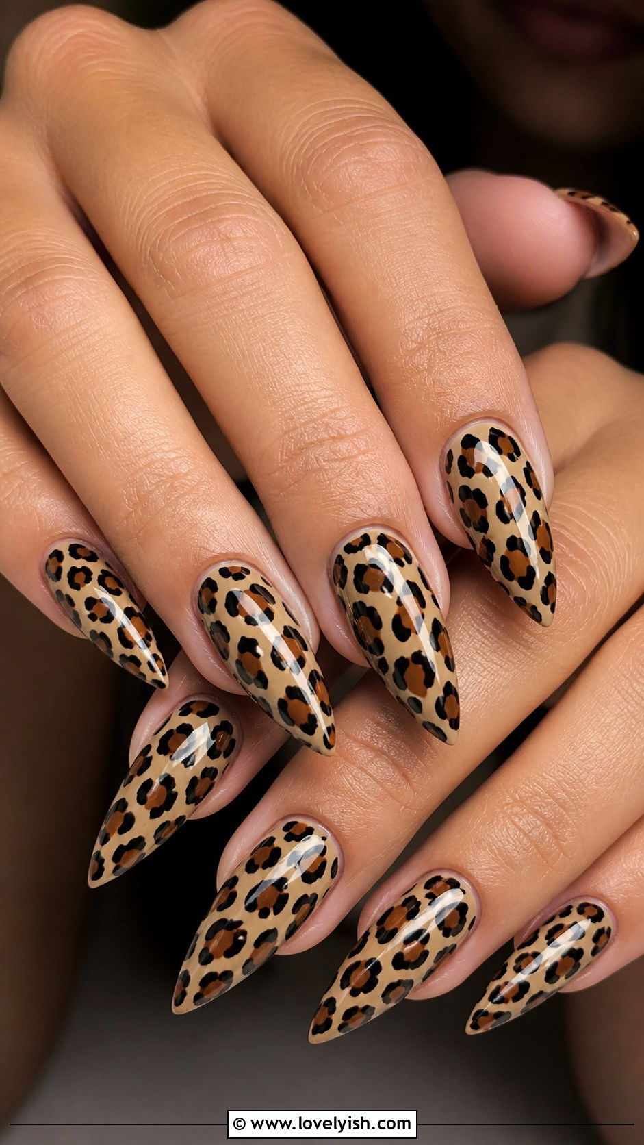Leopard Print Acrylic Nails - 42 acrylic nail designs - 42 acrylic nail designs
