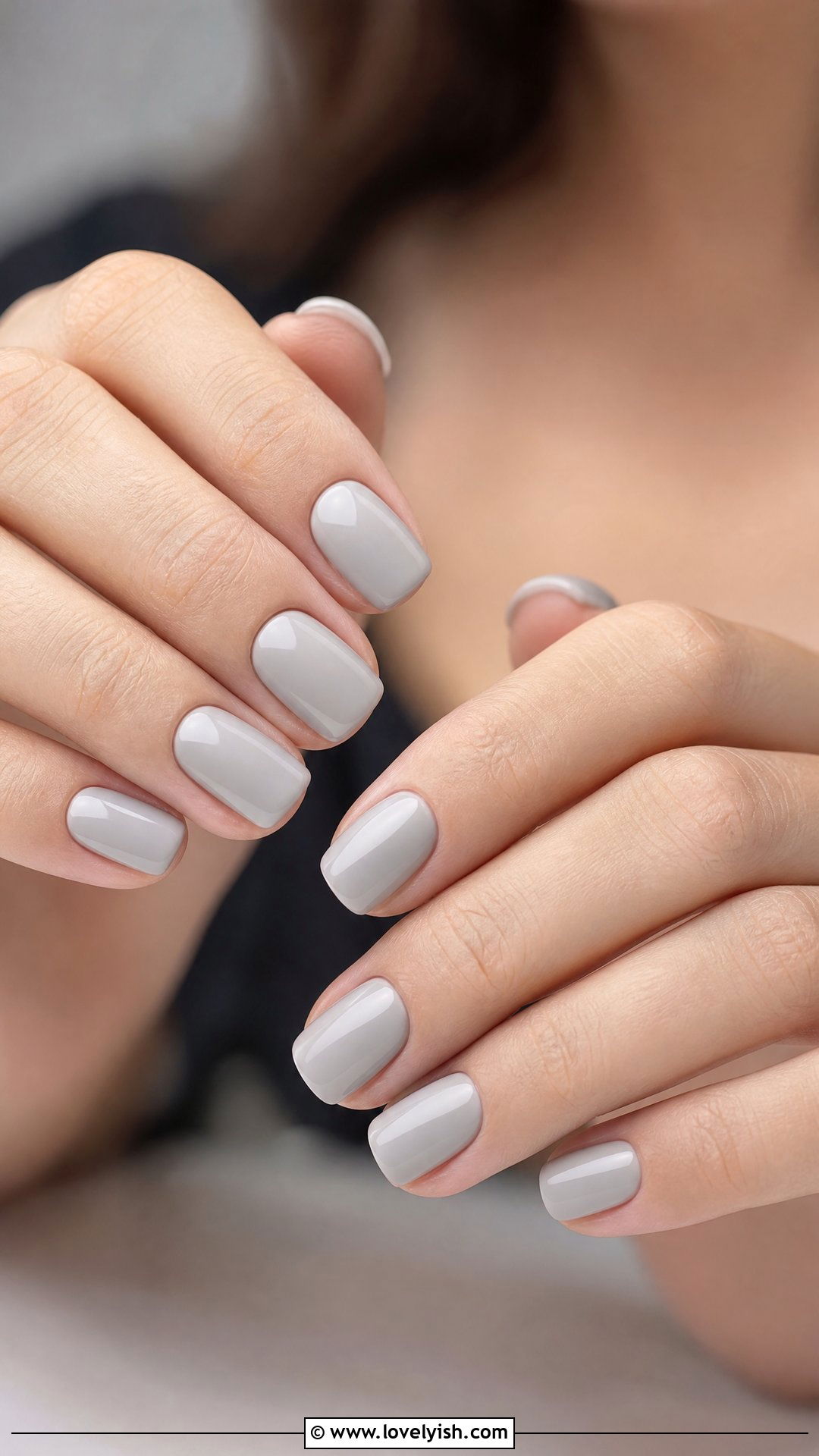 Light Gray Minimalist Nails - 41 nail design simple - 41 nail design simple