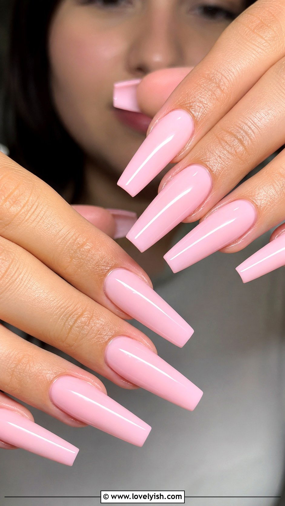 Light Pink Ballerina Nails - 50 light pink nails - 50 light pink nails