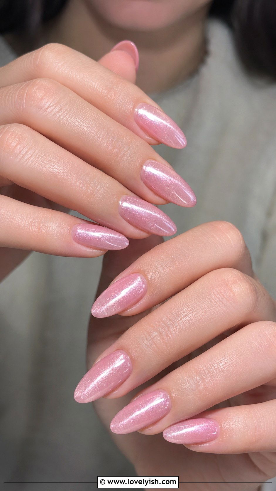 Light Pink Cat Eye Nails - 50 light pink nails - 50 light pink nails