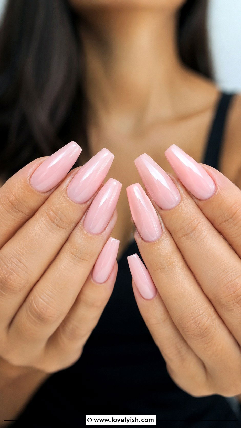 Light Pink Coffin Nails - 50 light pink nails - 50 light pink nails