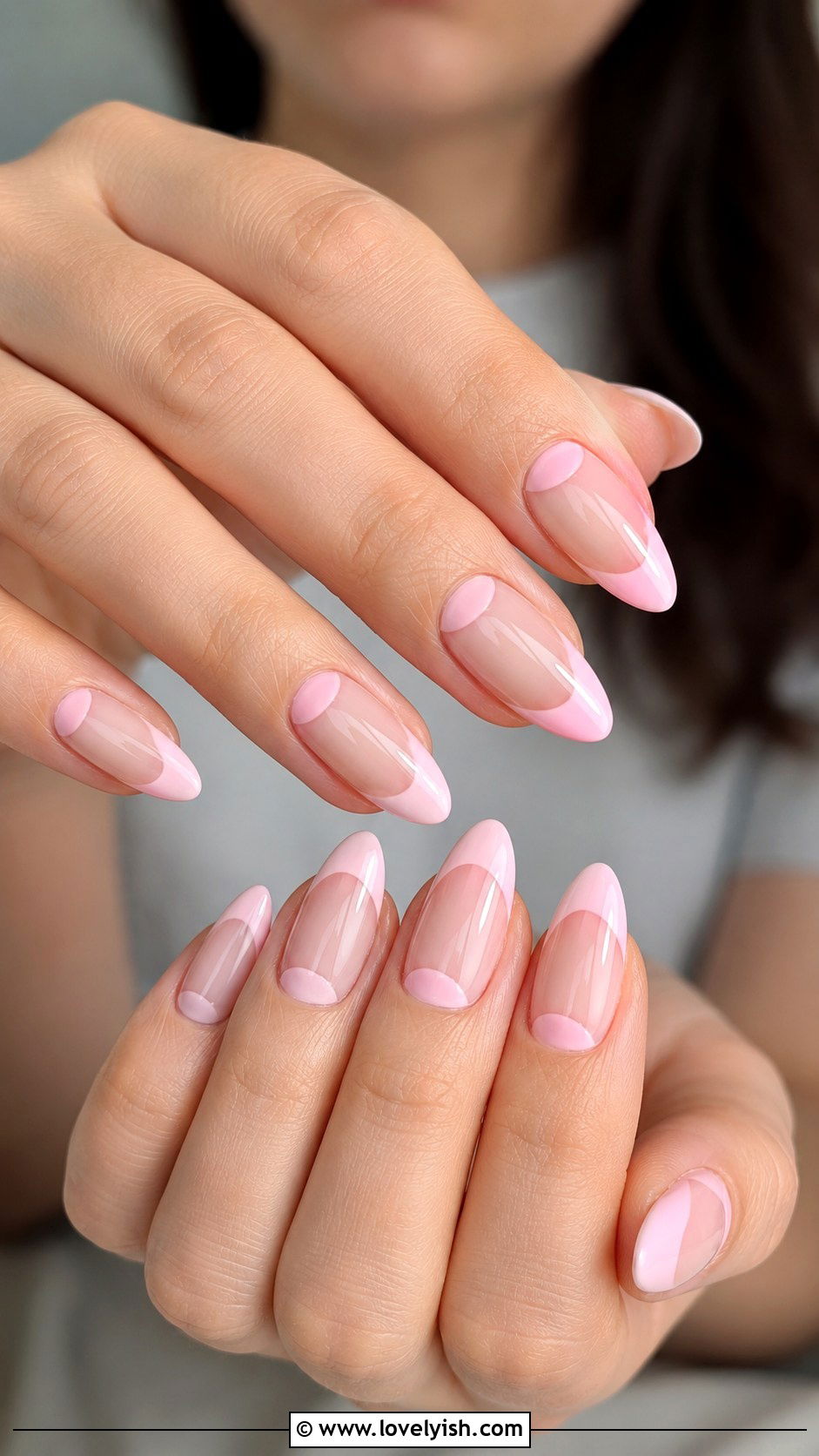 Light Pink Negative Space Nails - 50 light pink nails - 50 light pink nails