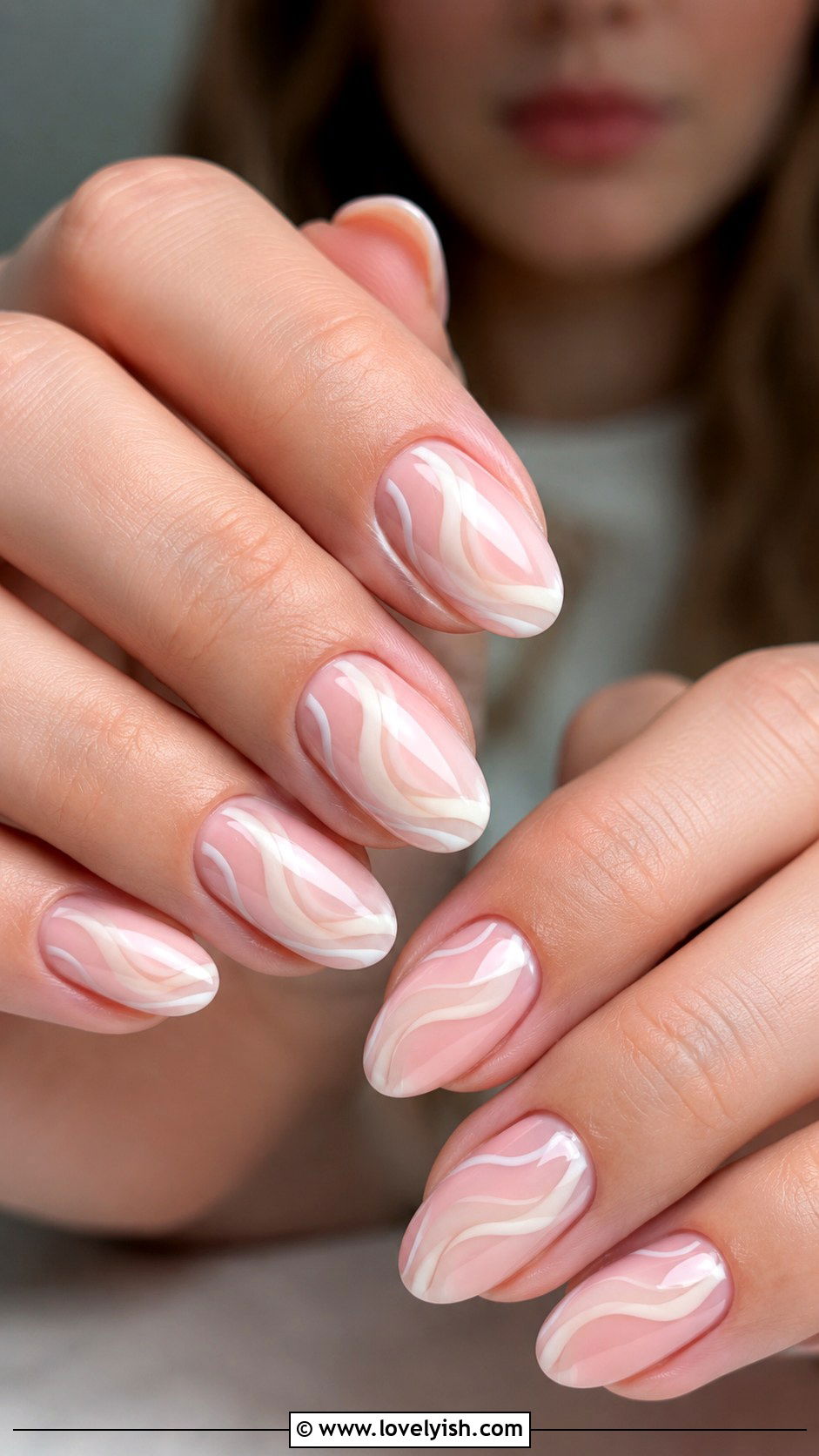Light Pink Swirl Nails - 50 light pink nails - 50 light pink nails