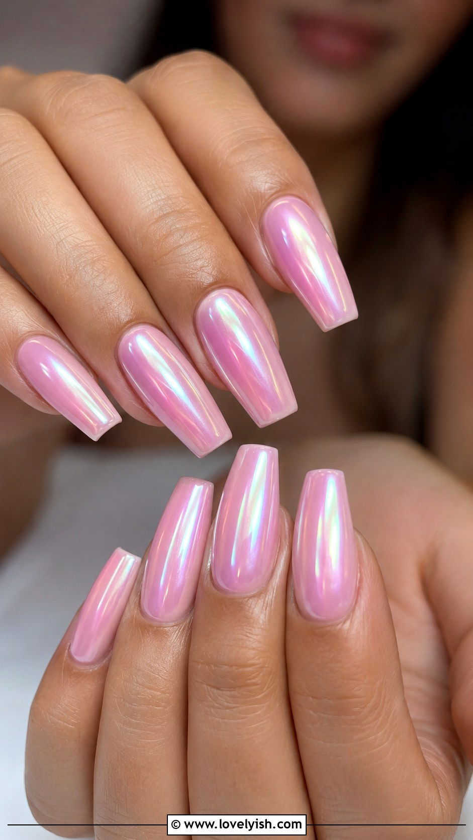 Lilac Butterfly Accent Nails - 50 preppy nails - 50 preppy nails