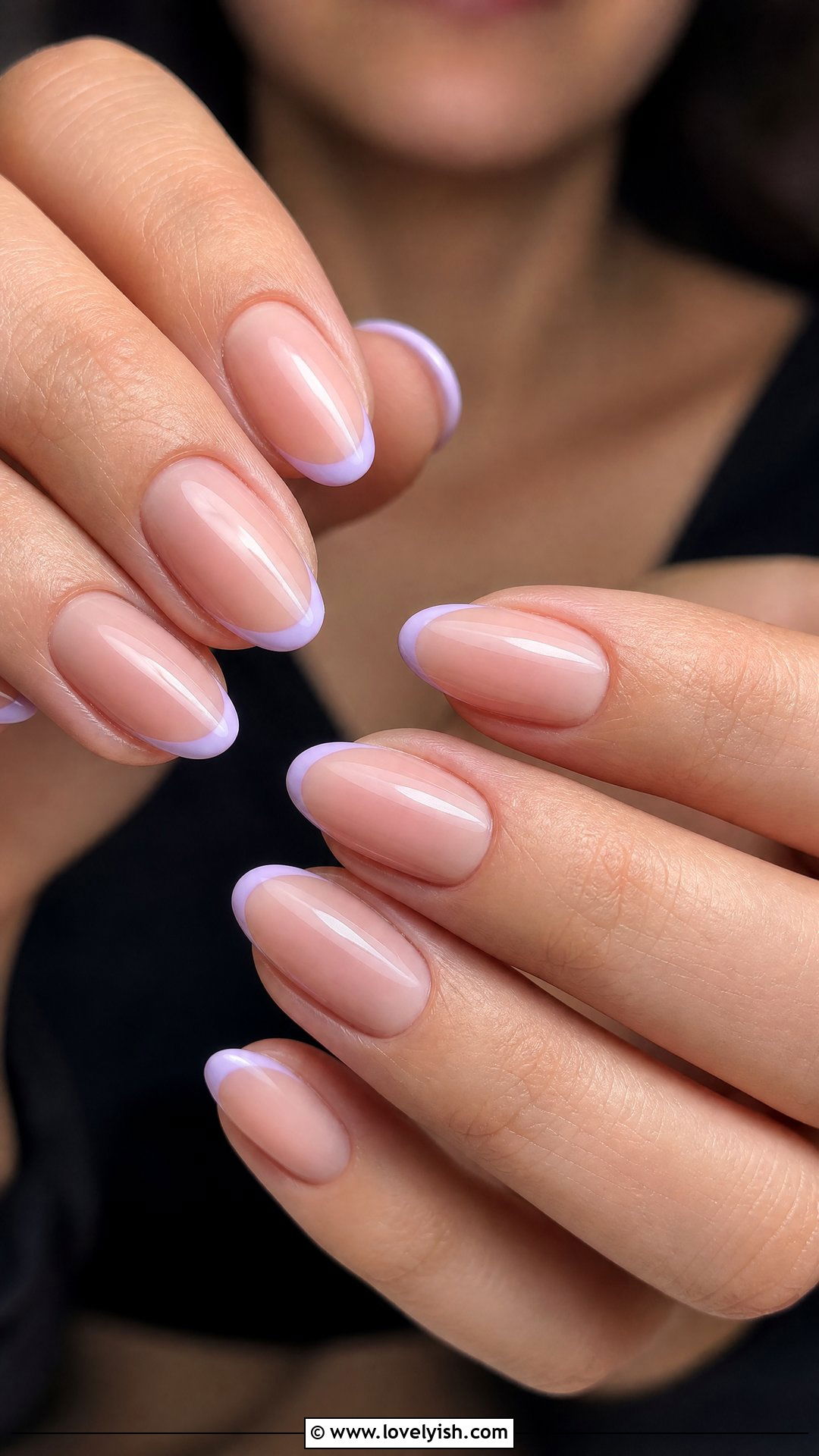Lilac French Tips - 50 minimalist french tips - 50 minimalist french tips