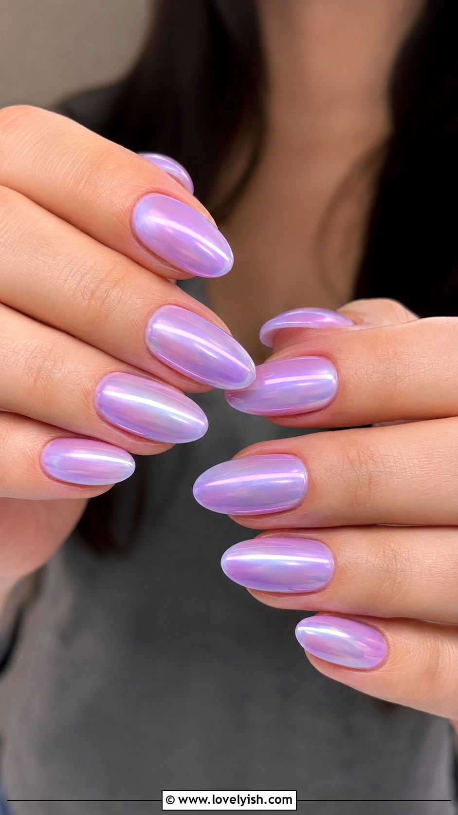 Lilac Glazed Donut Nails - 33 spring nail design ideas - 33 spring nail design ideas