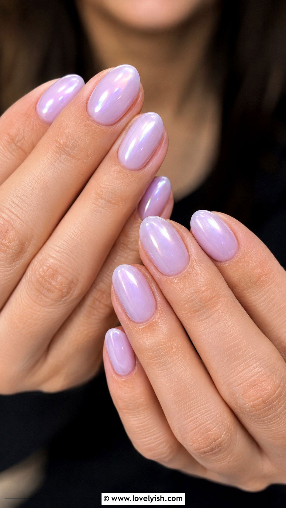 Lilac Glazed Donut Nails - 42 spring nail ideas - 42 spring nail ideas