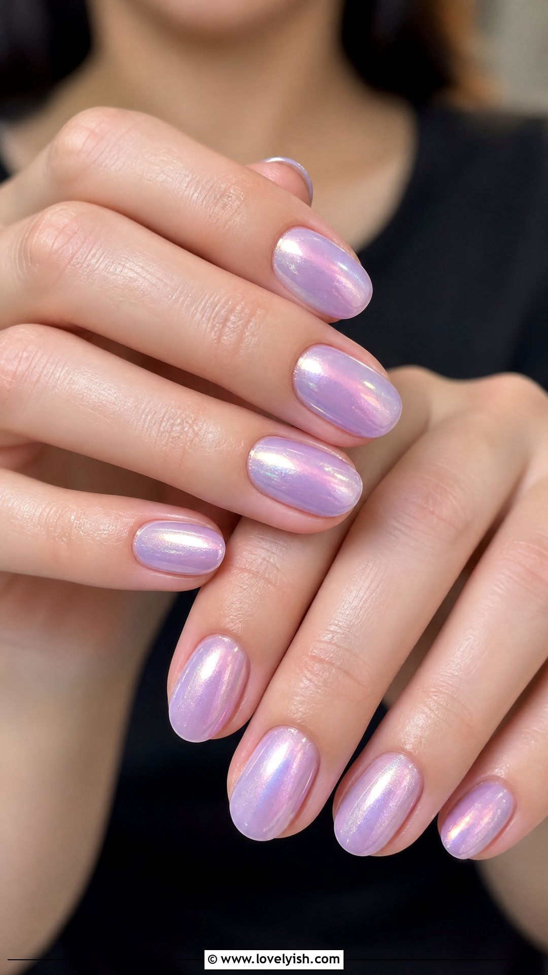 Lilac Glazed Donut Nails - 50 cute spring nail designs - 50 cute spring nail designs
