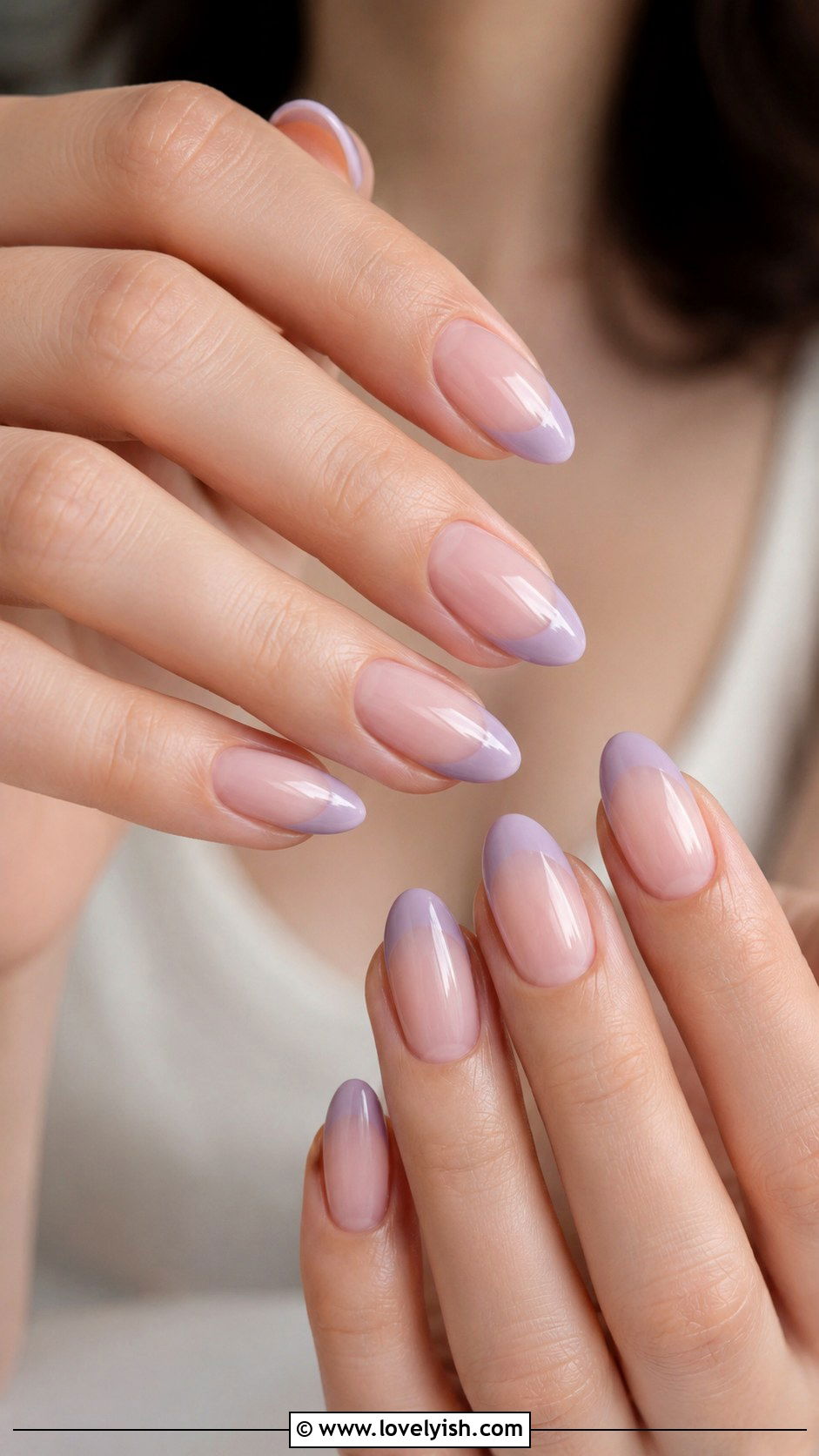 Lilac Tip Nails - 45 nail tips - 45 nail tips