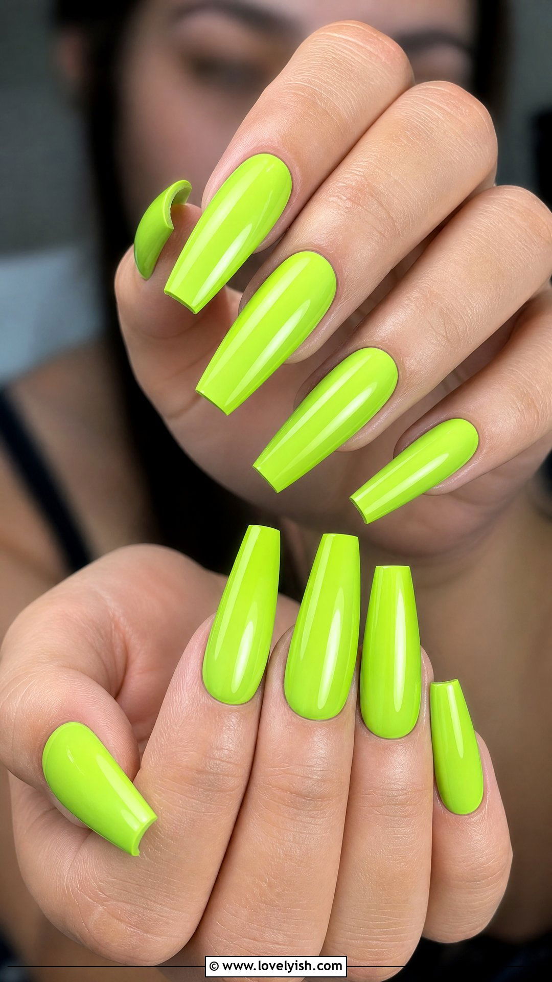 Lime Green Neon Nails - 50 cute summer nail designs - 50 cute summer nail designs