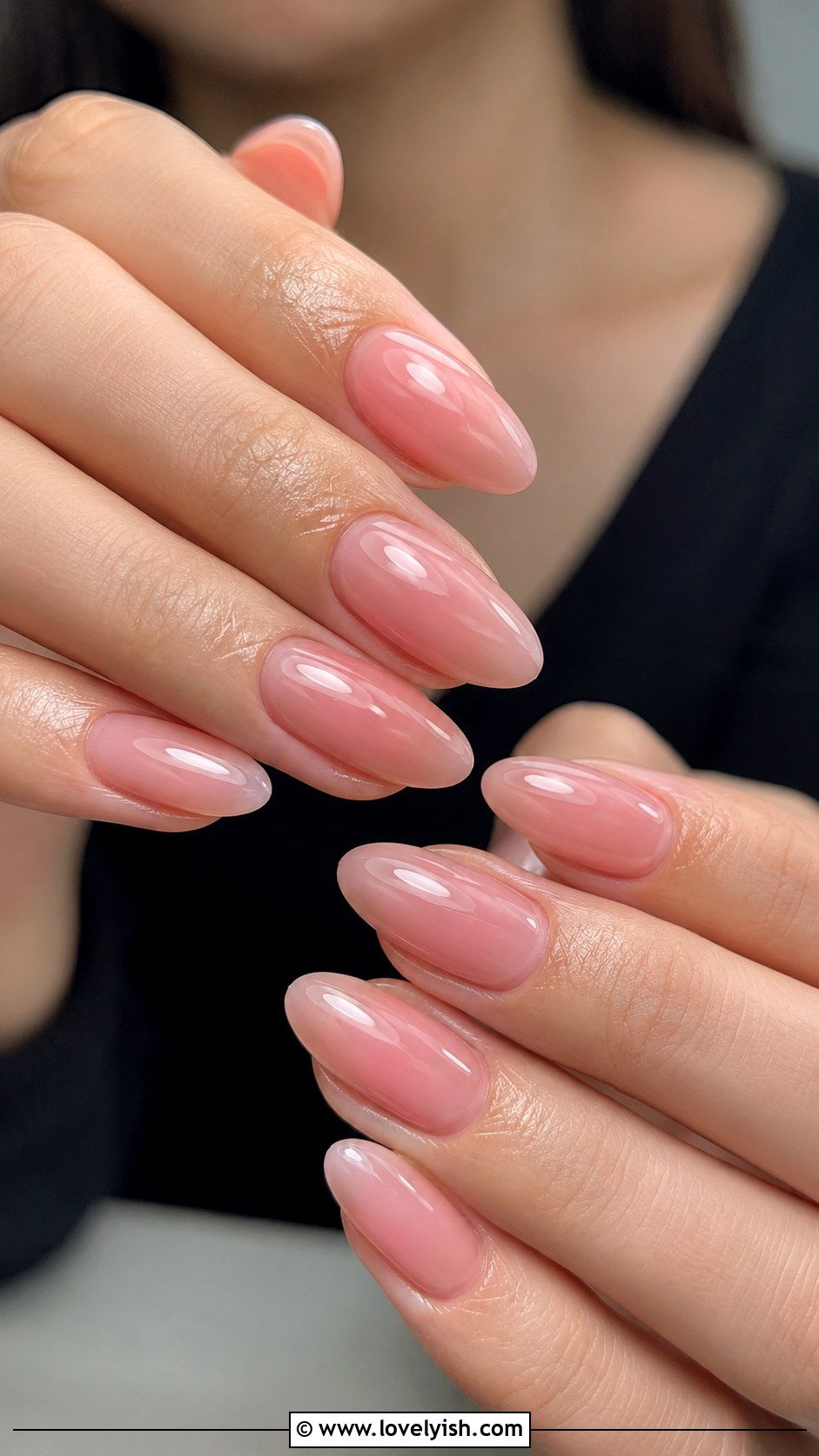 Lipgloss Sheer Pink Nail Extensions - 48 nail extensions - 48 nail extensions