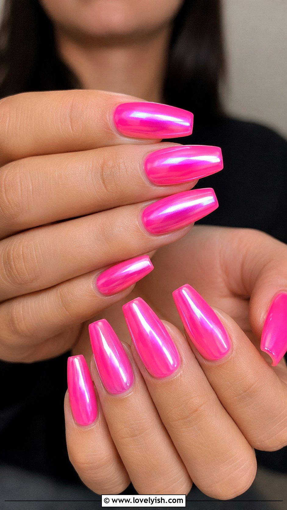Magenta Chrome Nails - 50 pretty nails - 50 pretty nails
