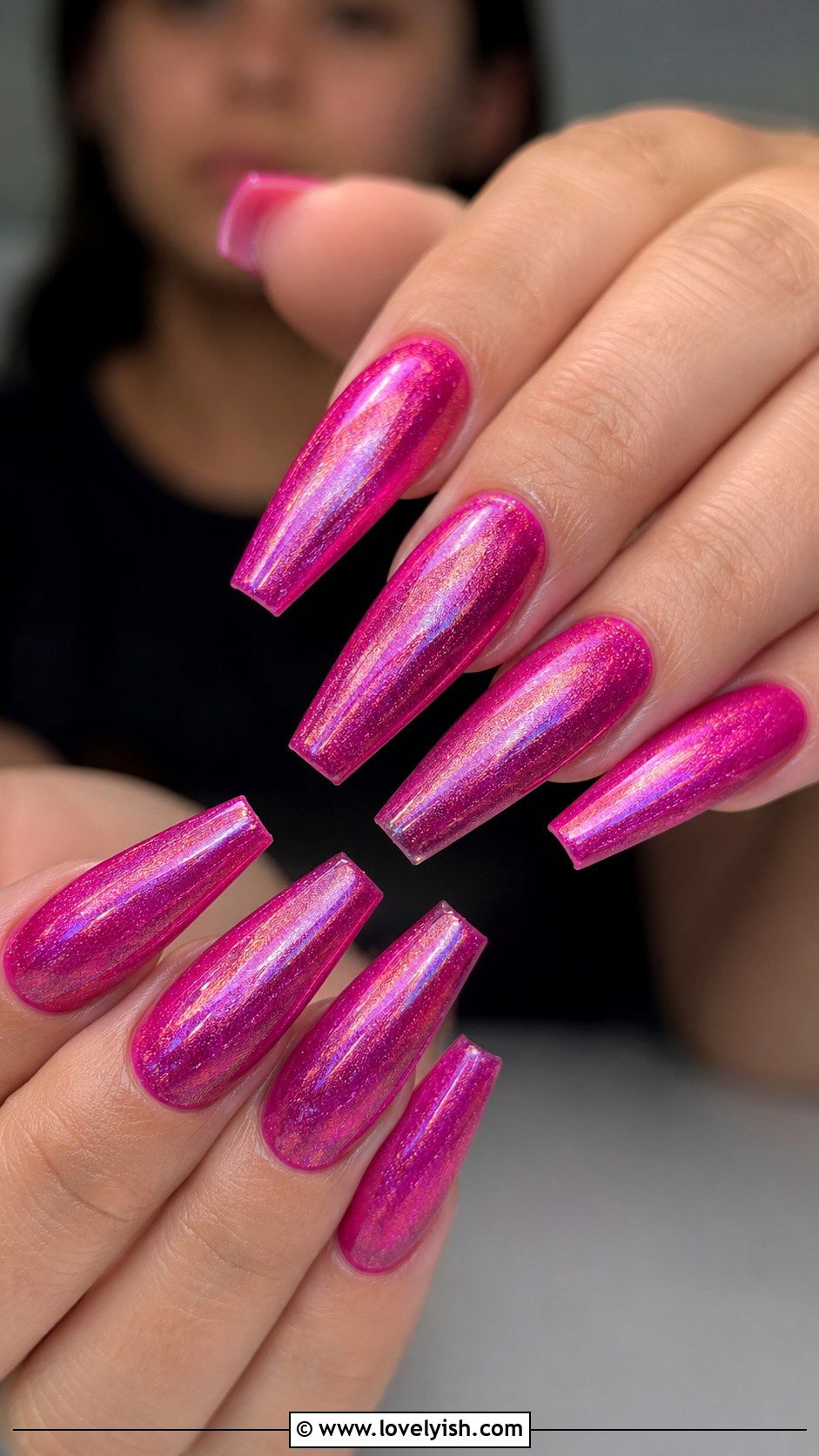 Magenta Mermaid Nails - 50 mermaid nails - 50 mermaid nails
