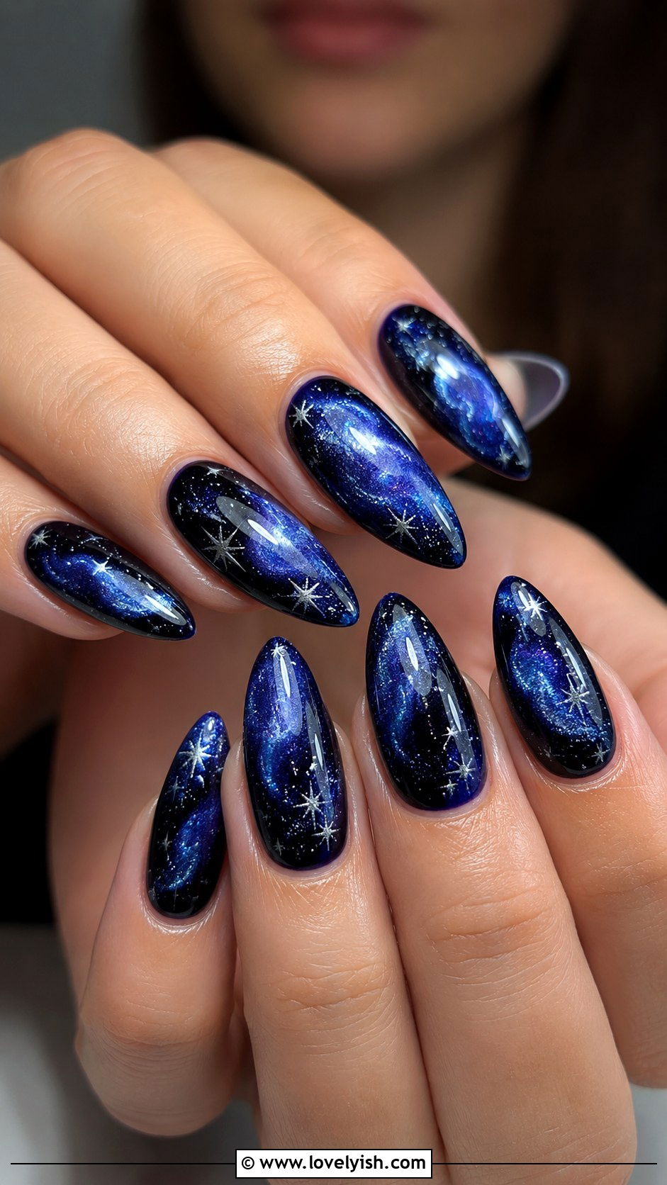 Magnetic Galaxy Nails - 34 nail design art ideas - 34 nail design art ideas