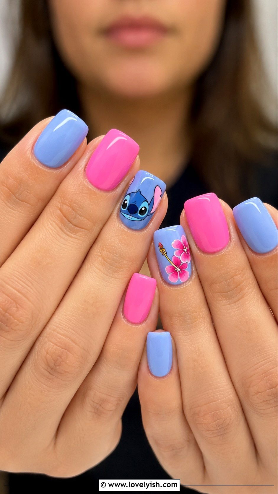 Maleficent Black and Purple Nails - 25 disney nail art ideas - 25 disney nail art ideas