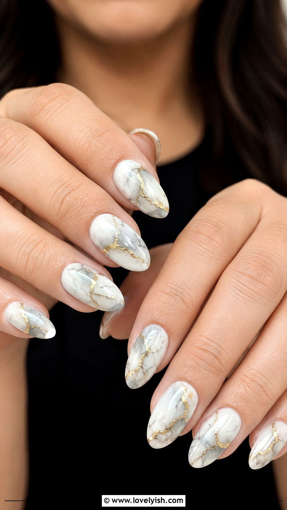 Marble Dip Nails - 25 dip nail designs - 25 dip nail designs