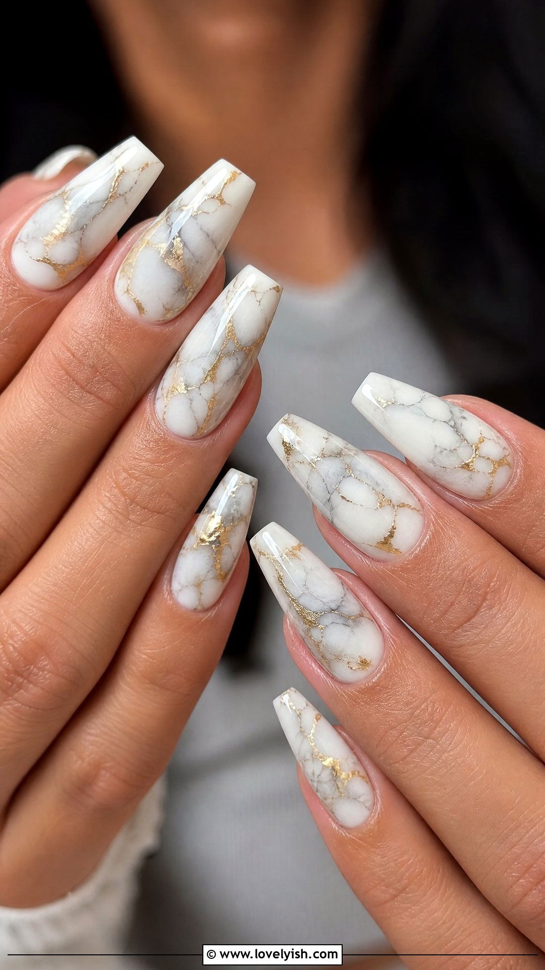 Marble Dip Powder Nails - 50 dip powder nails - 50 dip powder nails