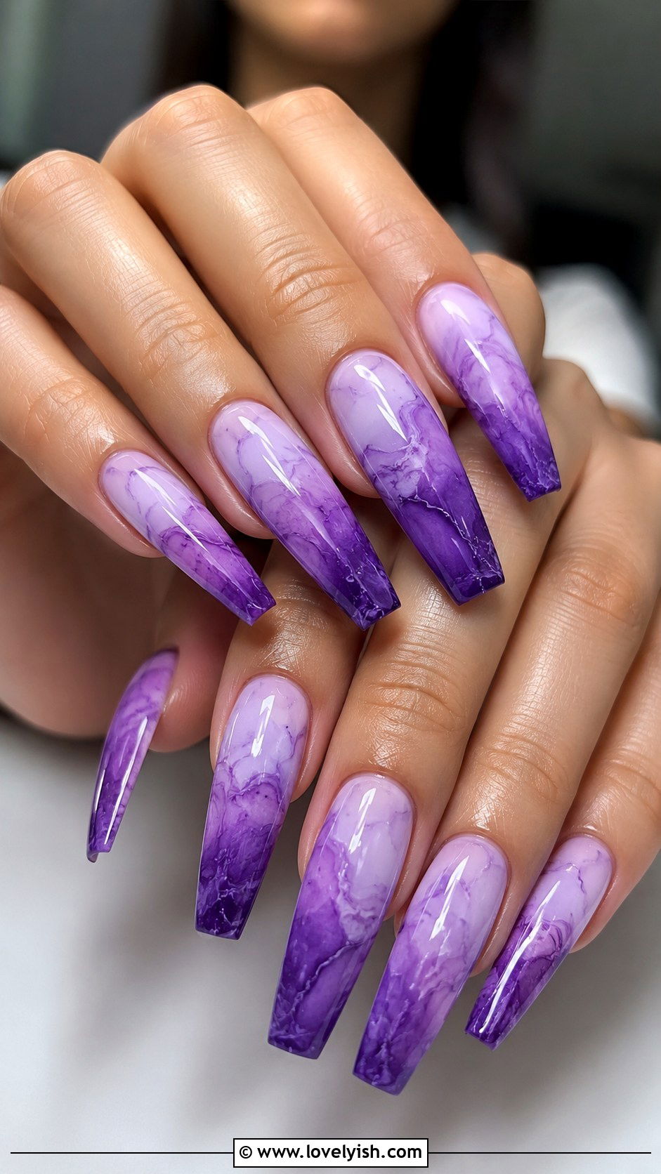 Marble Ombre Nails - 38 marble nail designs - 38 marble nail designs