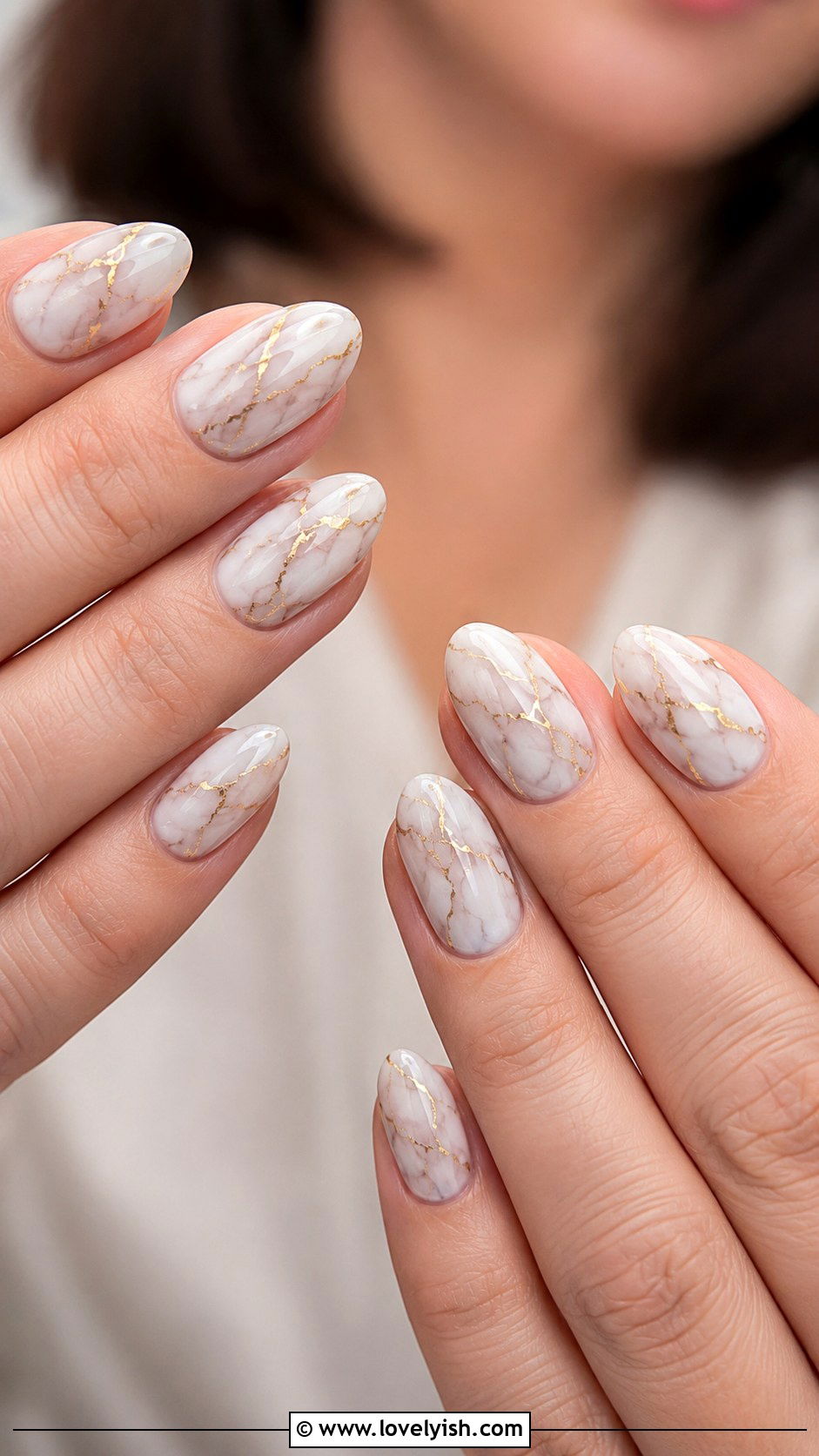 Marble Swirl Manicure - 50 manicure - 50 manicure