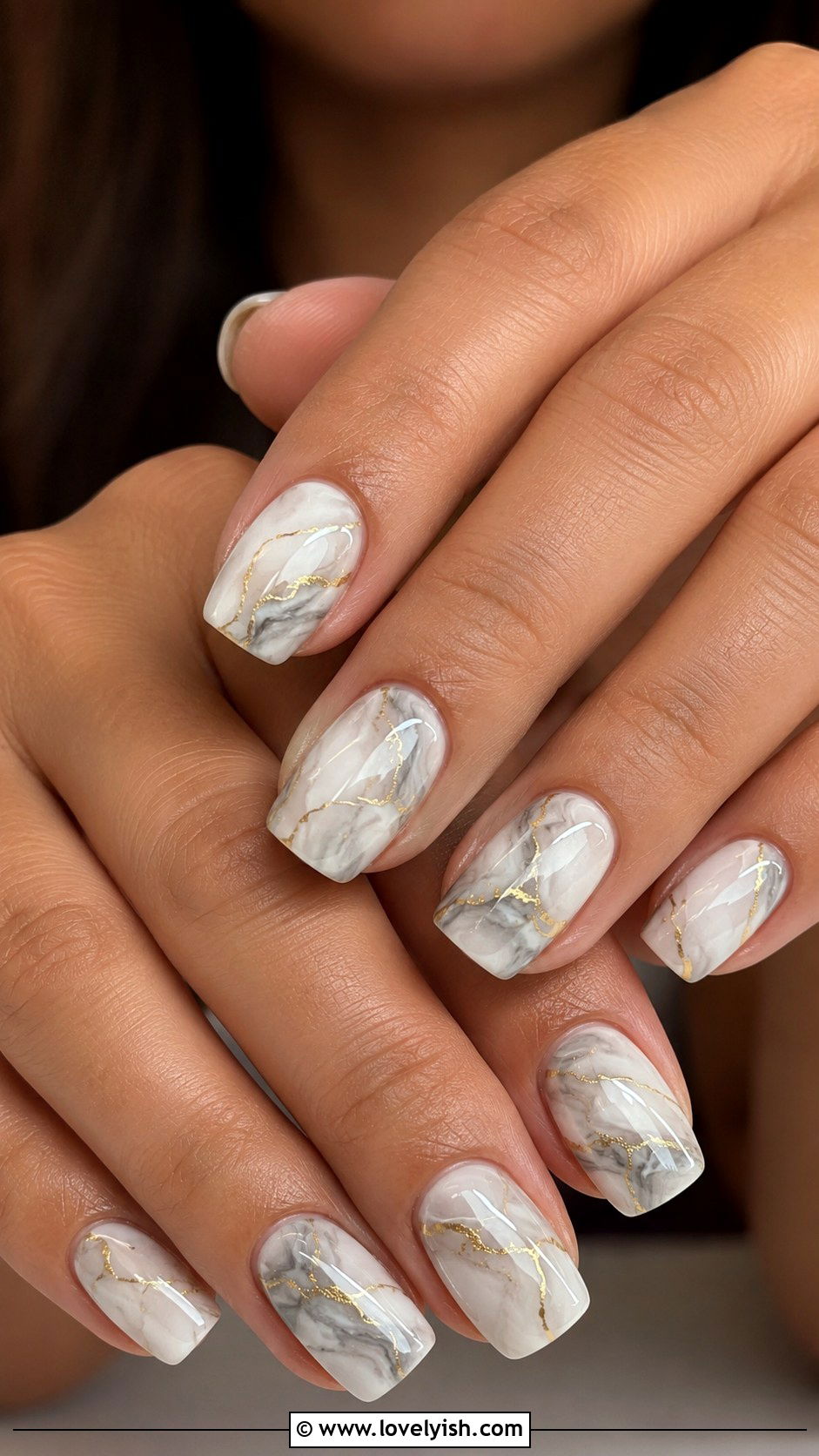 Marble Swirl Nail Art - 25 cool nail art ideas - 25 cool nail art ideas