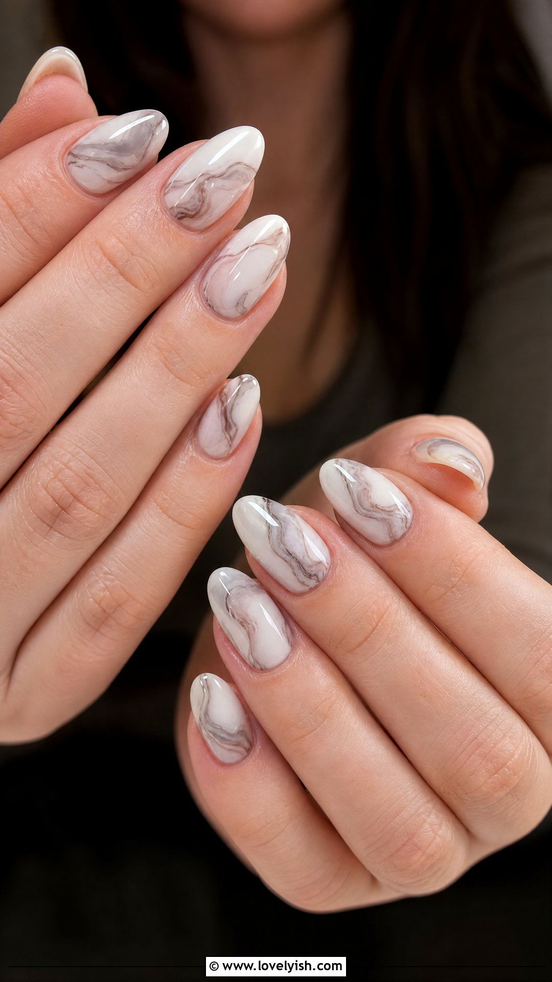 Marble Swirl Nails - 50 classic nail designs - 50 classic nail designs
