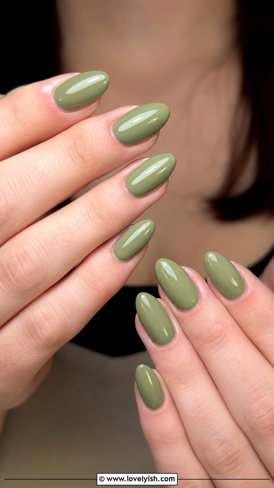 Matcha Green Almond Nails - 50 green nails - 50 green nails