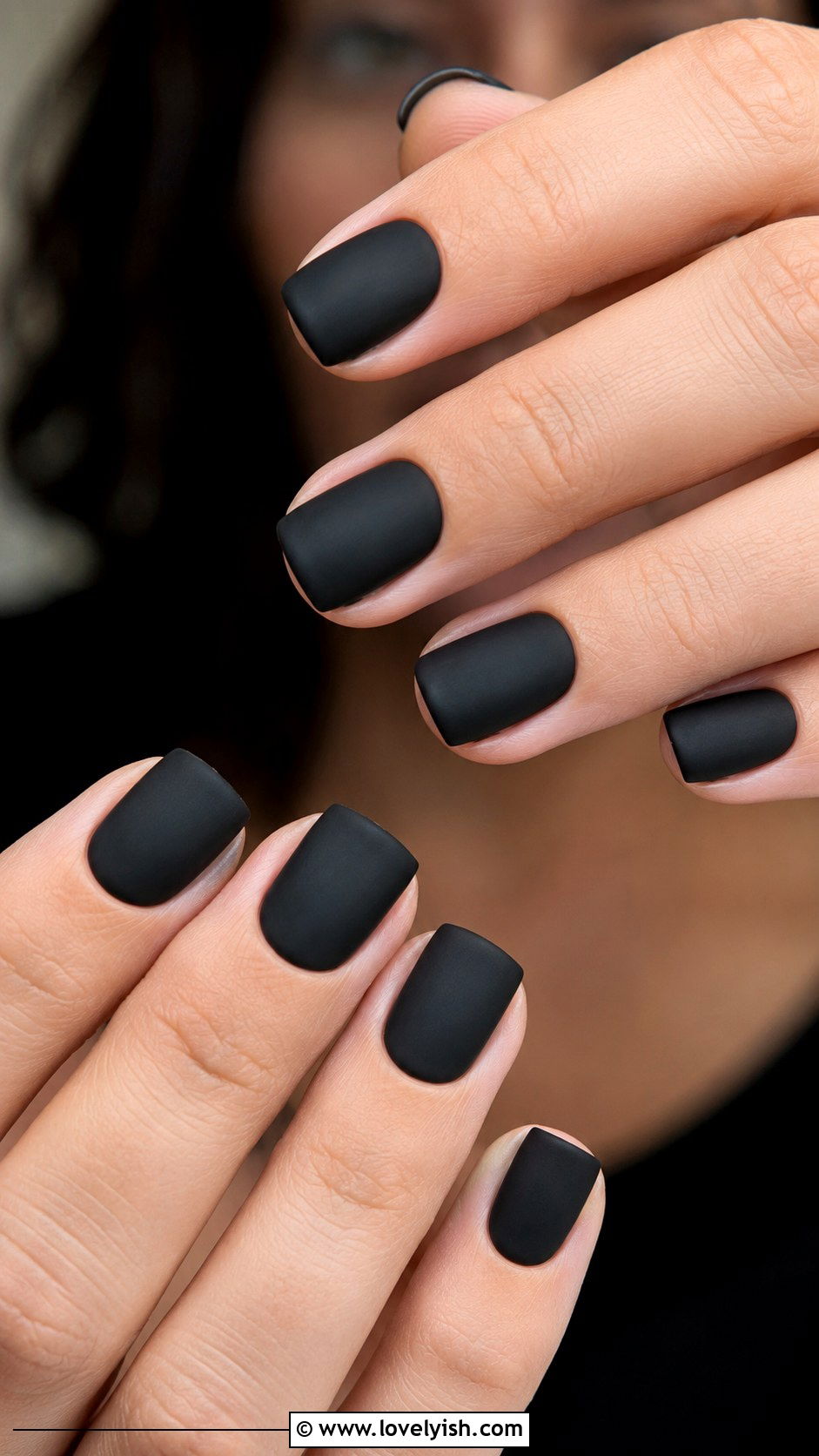 Matte Black Nails - 50 mens nail design ideas - 50 mens nail design ideas