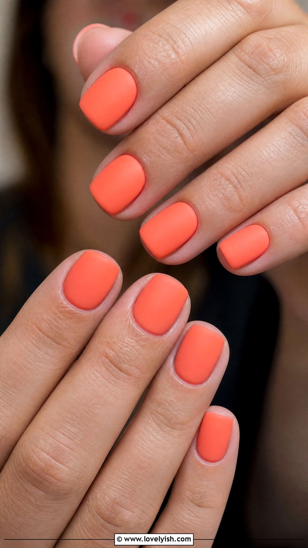 Matte Coral Nails - 50 coral nail designs - 50 coral nail designs