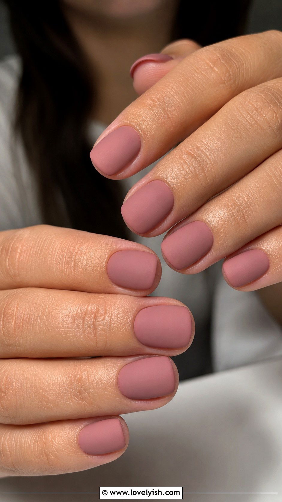 Matte Dusty Pink Nails - 25 pink nails design ideas - 25 pink nails design ideas