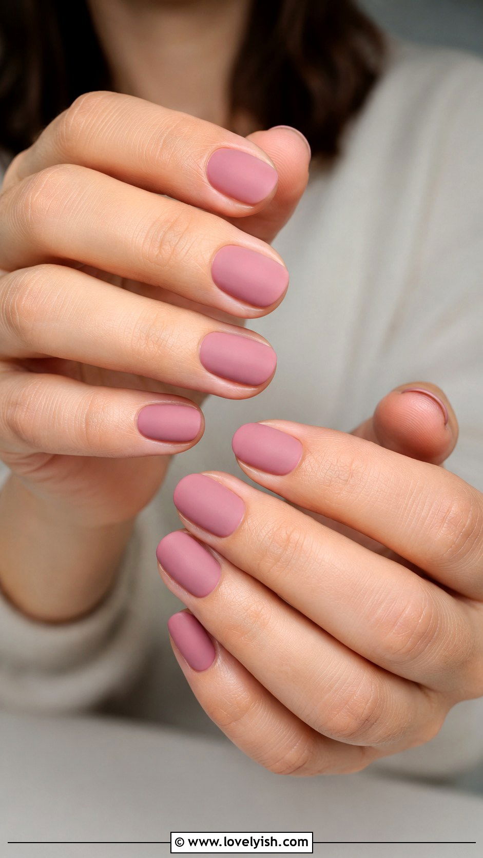Matte Dusty Pink Nails - 50 matte nails - 50 matte nails