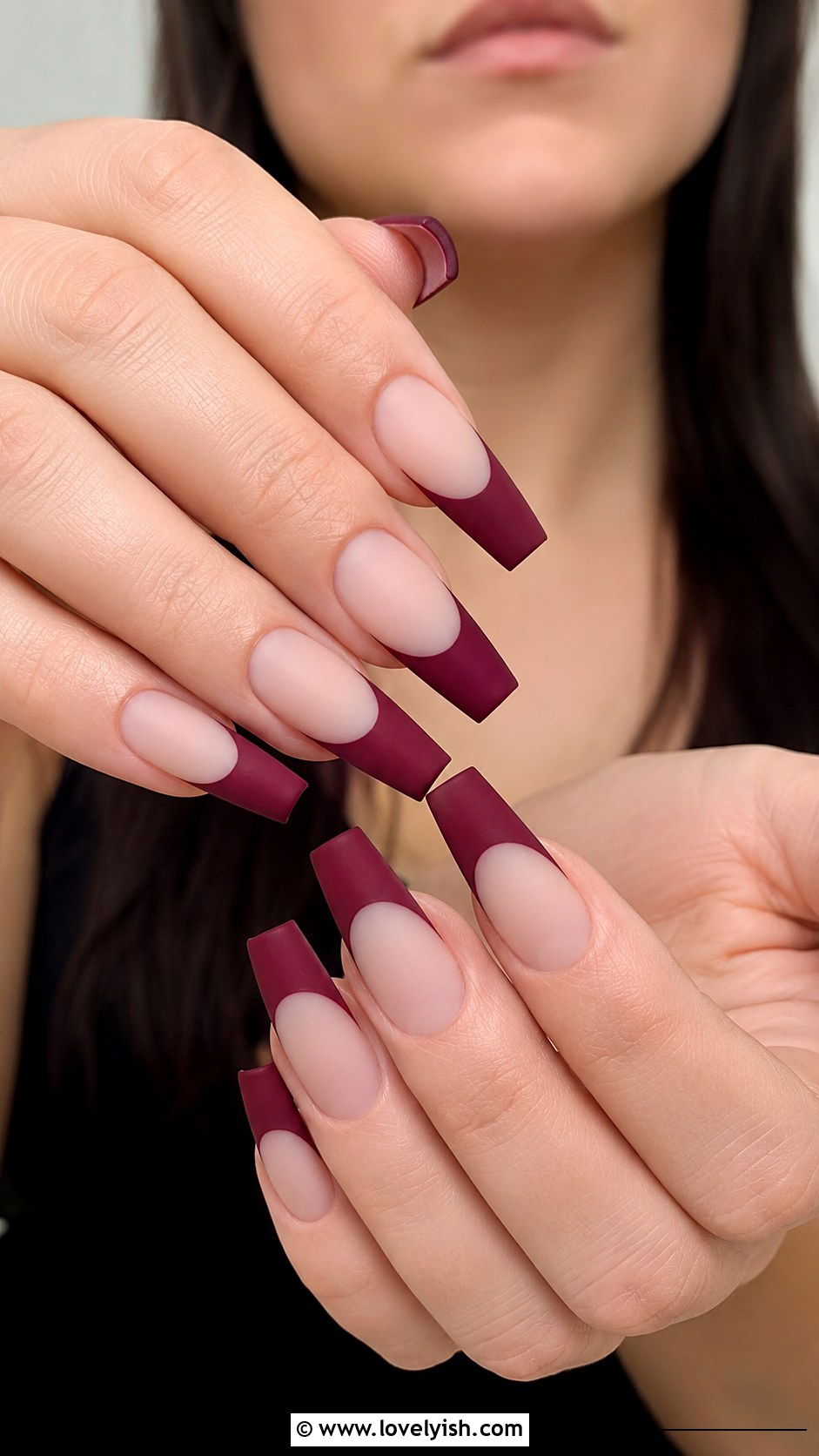 Matte French Tip Nails - 25 french manicure ideas - 25 french manicure ideas