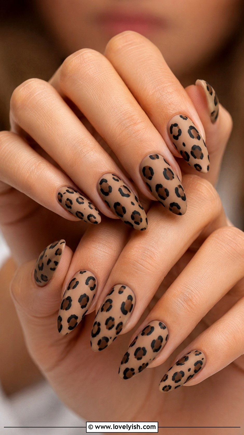 Matte Leopard Print Nails - 50 matte nails - 50 matte nails