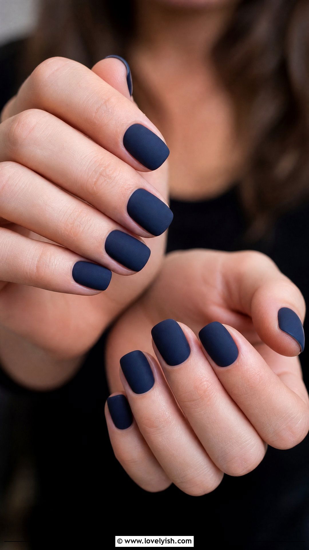 Matte Navy Blue Nails - 50 blue nails - 50 blue nails