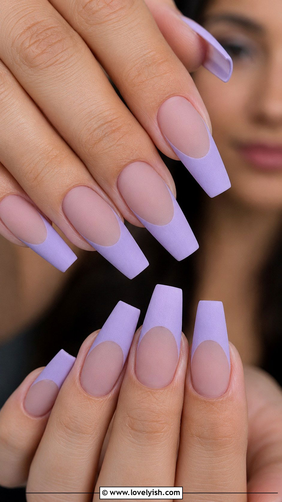Matte Pastel French Tip Nails - 50 pastel french tip nails - 50 pastel french tip nails