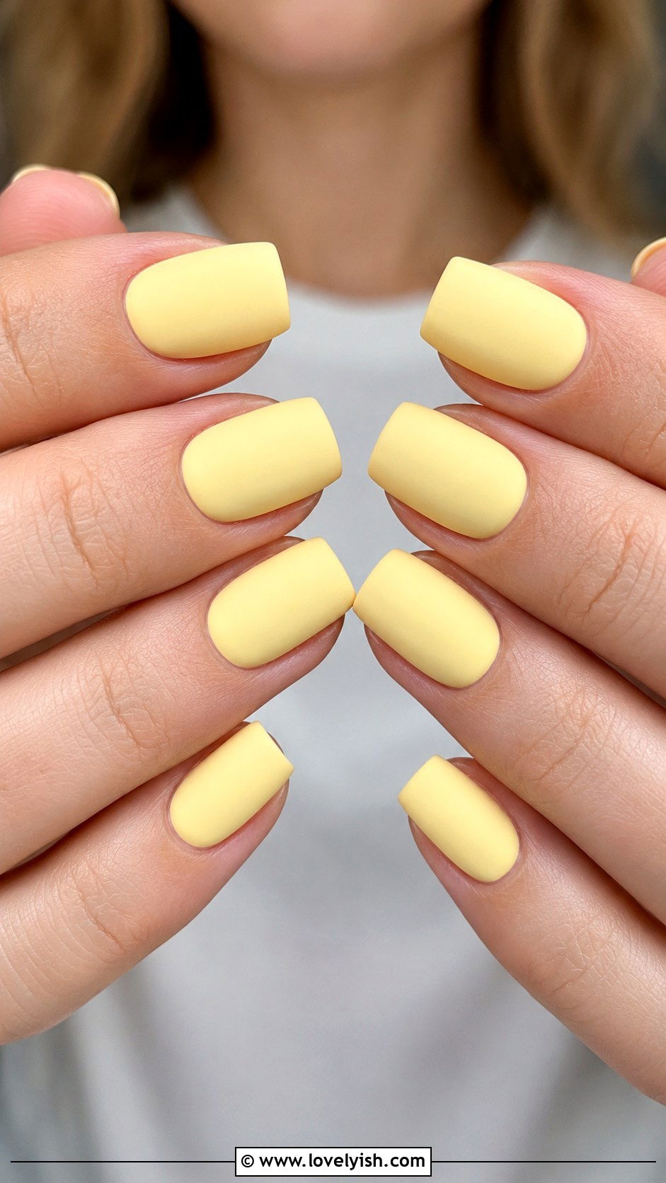 Matte Pastel Yellow Nails - 25 matte nail designs - 25 matte nail designs