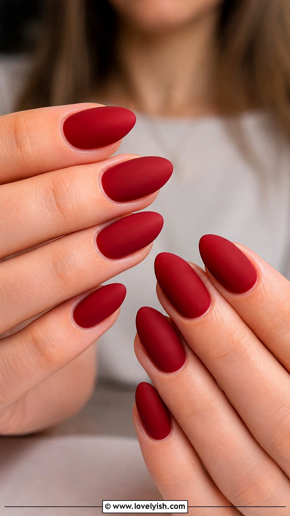 Matte Red Nails - 50 matte nails - 50 matte nails