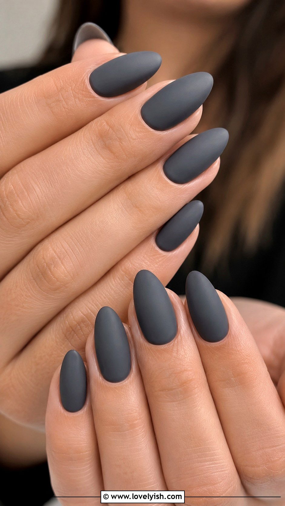Matte Smoky Gray Nails - 50 matte nails - 50 matte nails