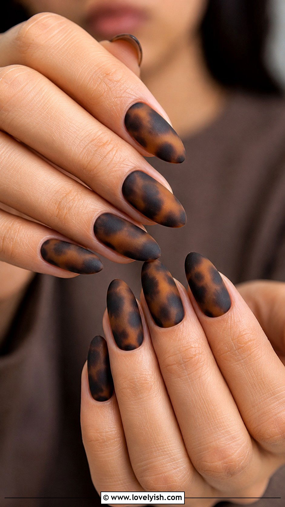 Matte Tortoiseshell Nails - 50 matte nails - 50 matte nails