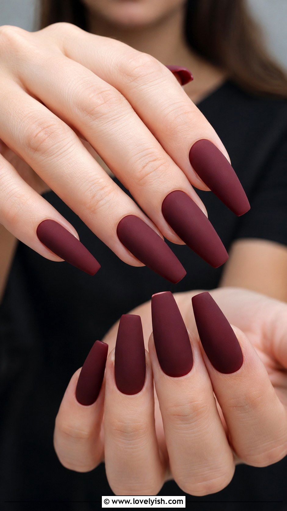 Matte Wine Nails - 50 wine nails - 50 wine nails