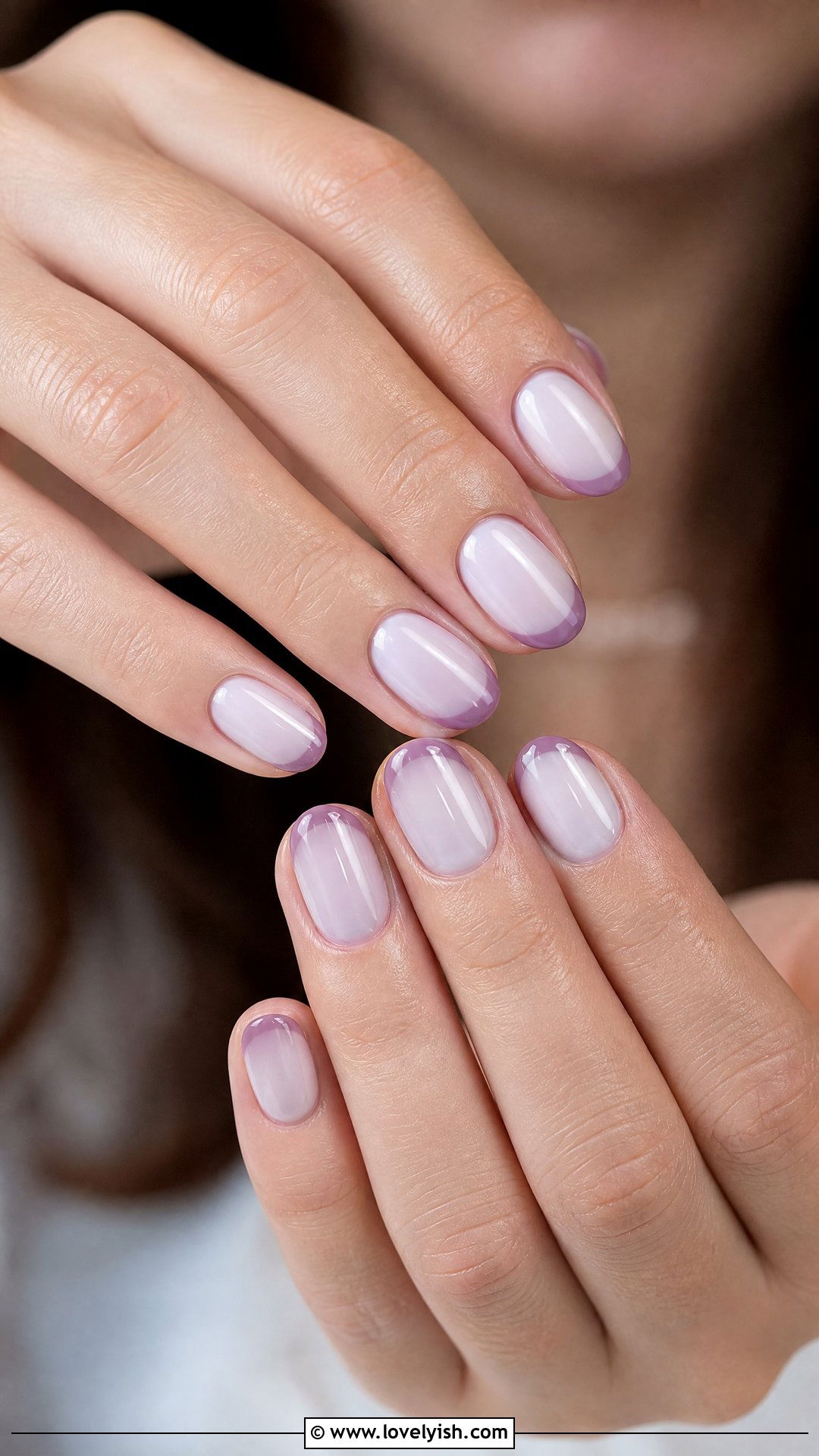 Mauve French Tip Nails - 50 colored french tip nails - 50 colored french tip nails