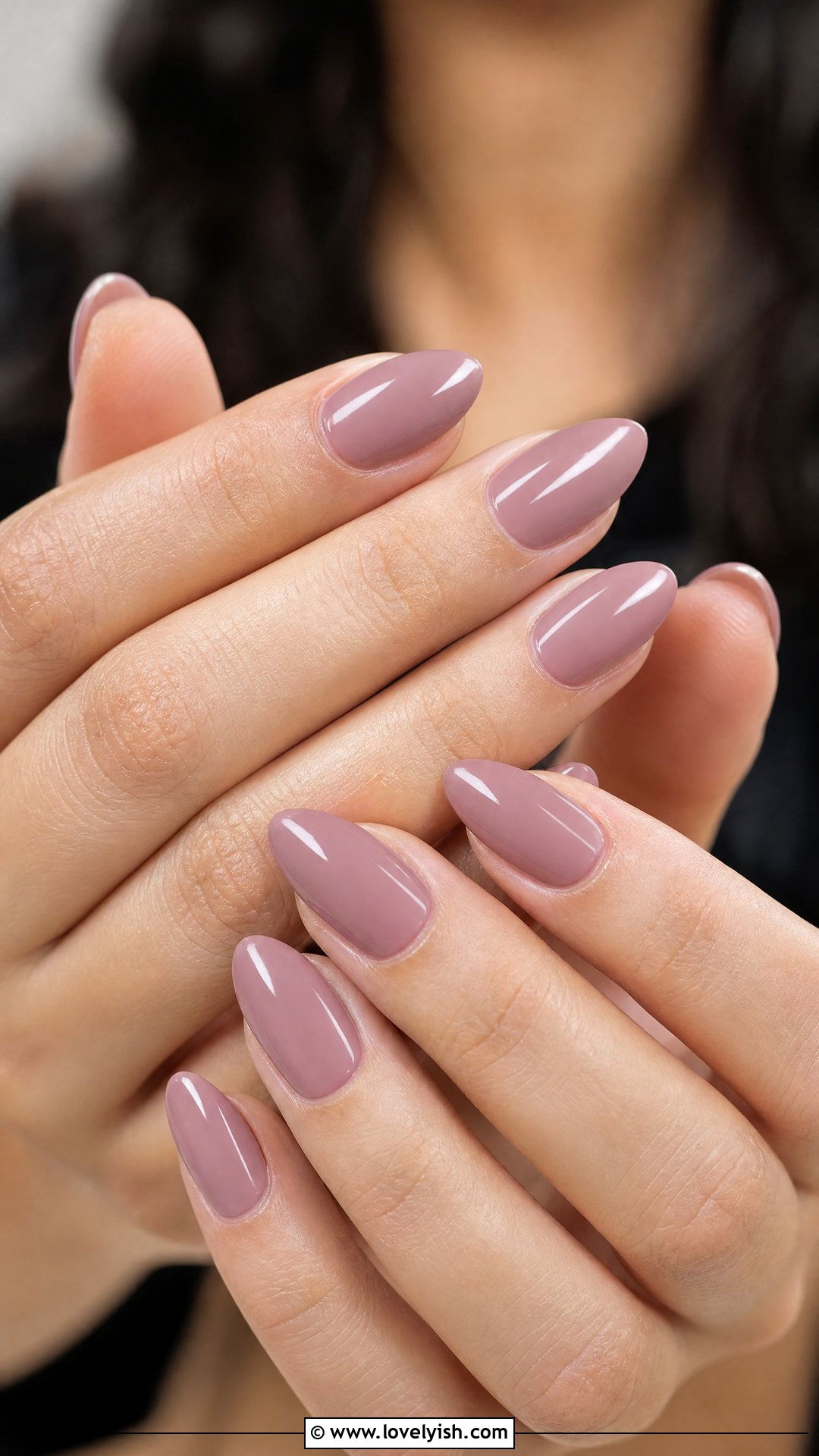 Mauve Pink Almond Nails - 50 classy pink nails - 50 classy pink nails