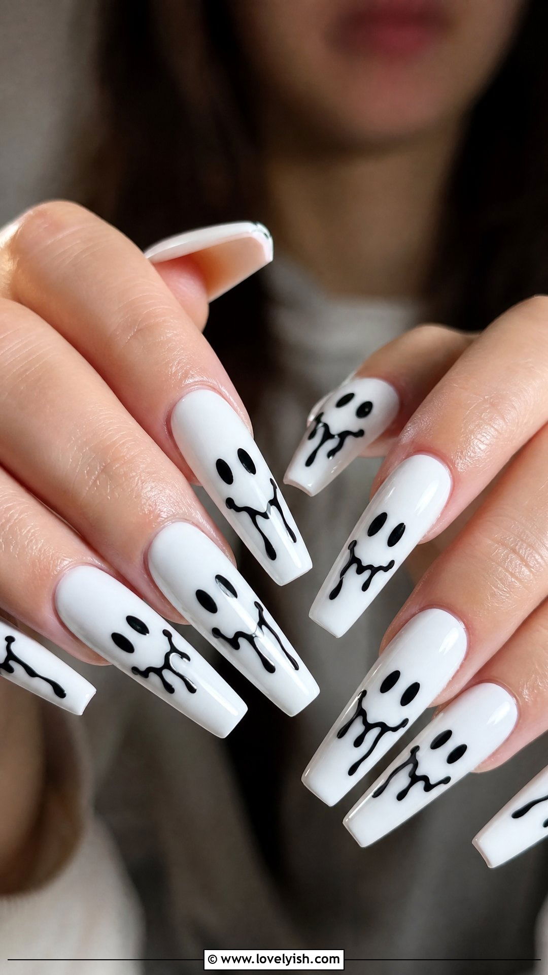 Melty Smiley Face Drip Nails - 50 smiley face nails - 50 smiley face nails
