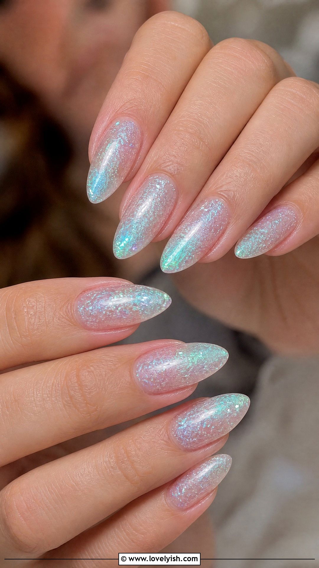 Mermaid Glitter Nails - 43 nail art ideas - 43 nail art ideas