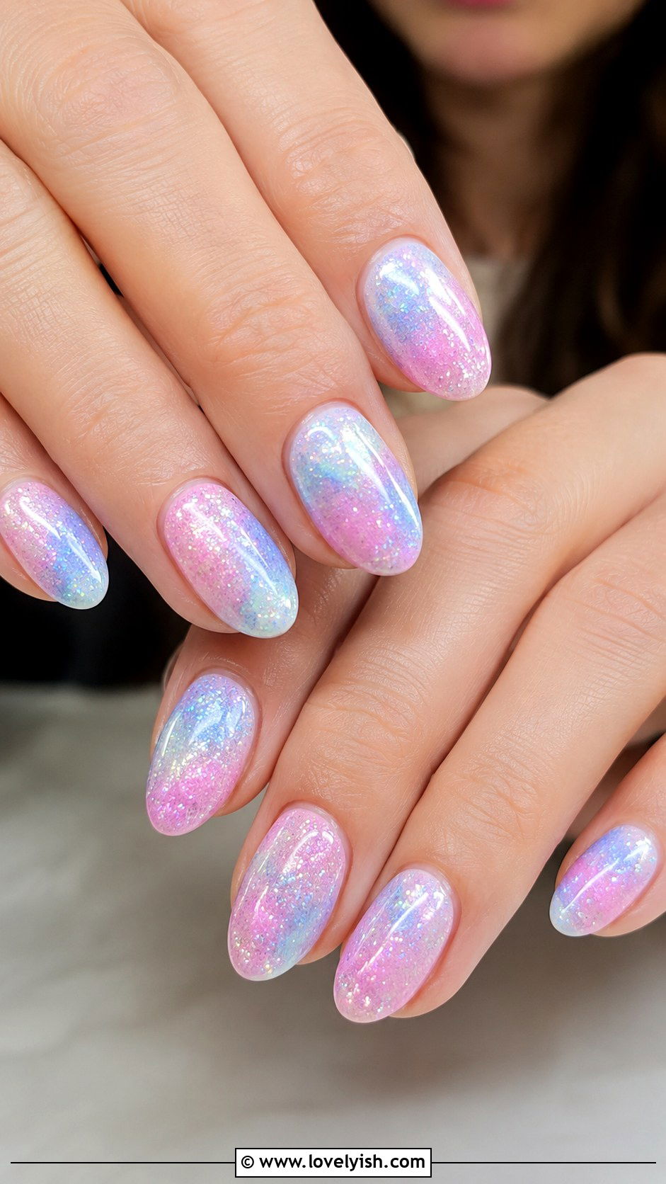 Mermaid Nails with Hand Painted Scales - 50 mermaid nails - 50 mermaid nails