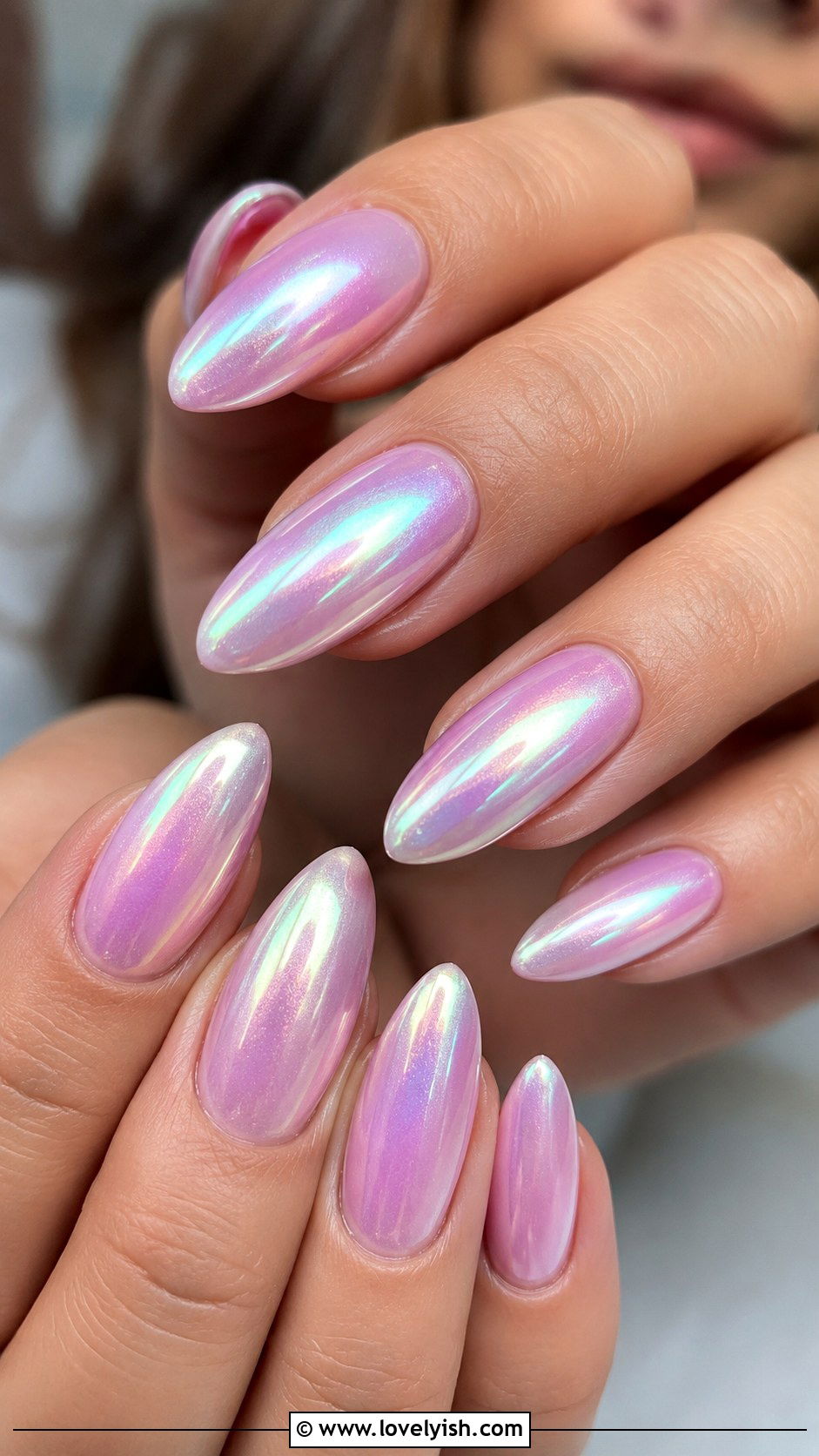 Mermaid Pearl Chrome Nails - 43 summer nail designs - 43 summer nail designs