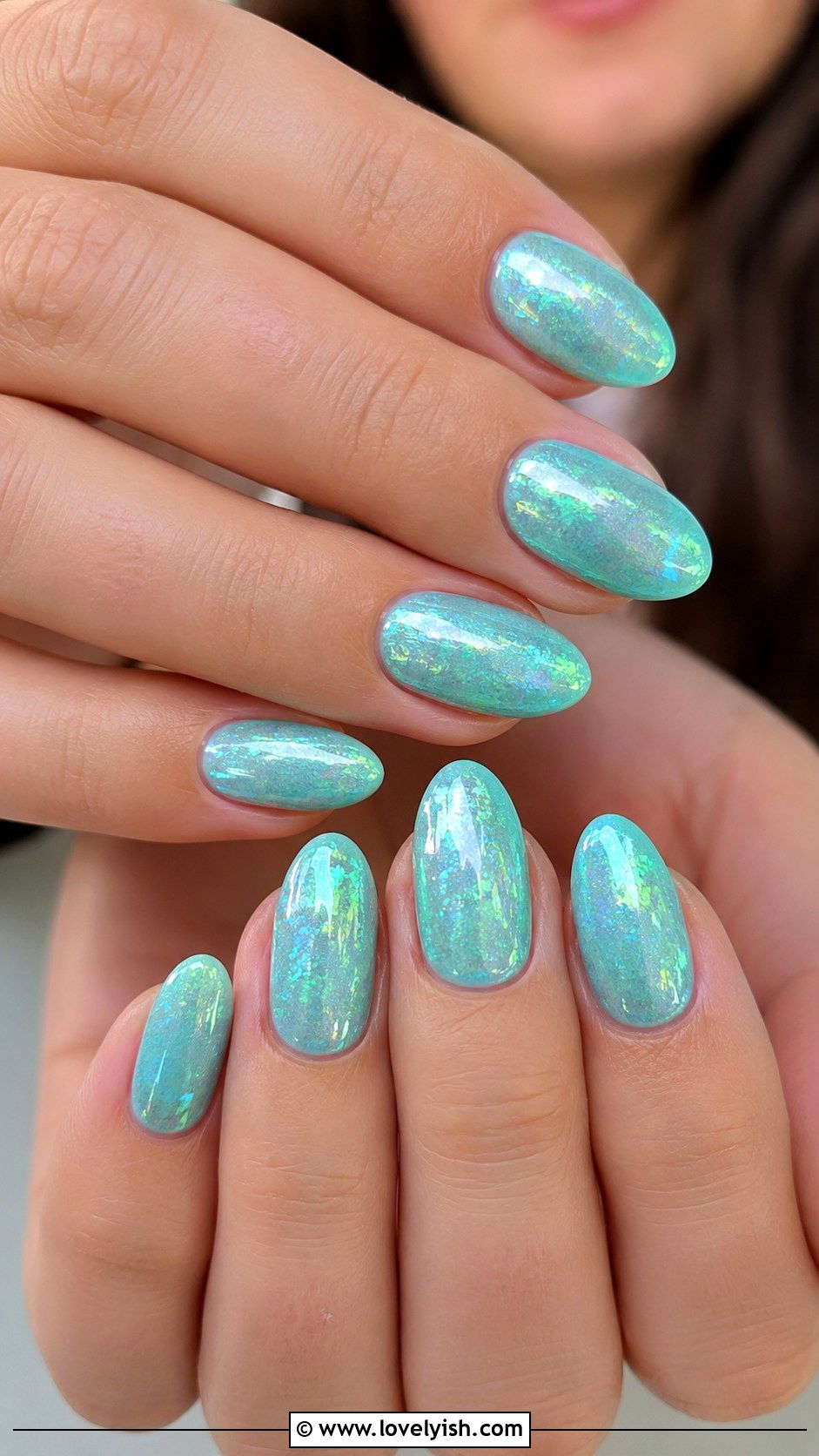 Mermaid Shimmer Birthday Nails - 50 birthday nails - 50 birthday nails